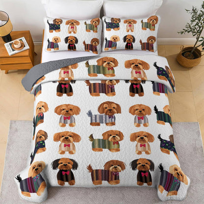 Lorva All Season Quilt 3-Piece Set Fashionable Fur Babies