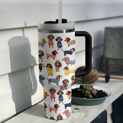 Lorva Tumbler Stylish Dachshund