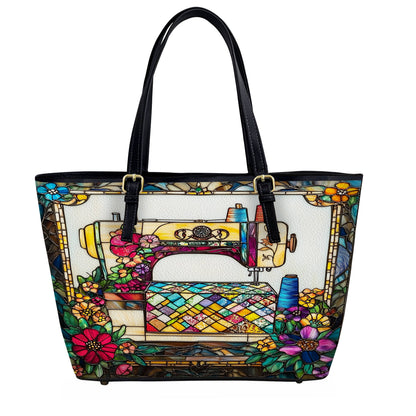 Lorva Leather Tote Bag Quilt & Color