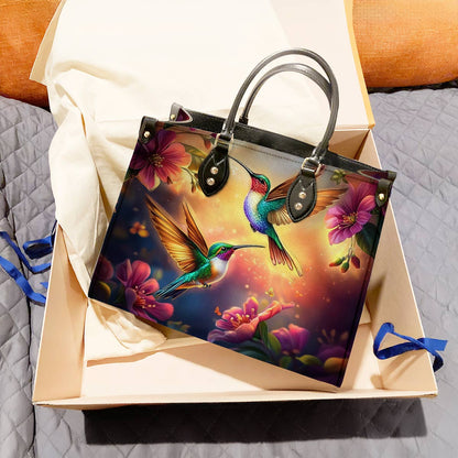 Lorva Leather Bag Everlasting Love Hummingbirds