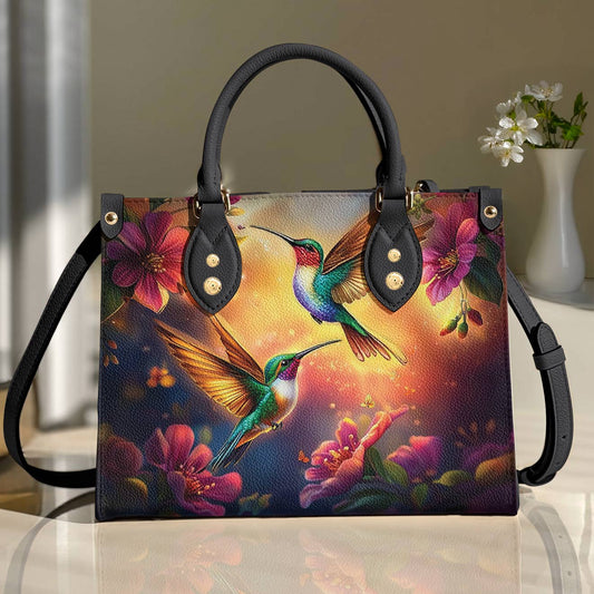 Lorva Leather Bag Everlasting Love Hummingbirds
