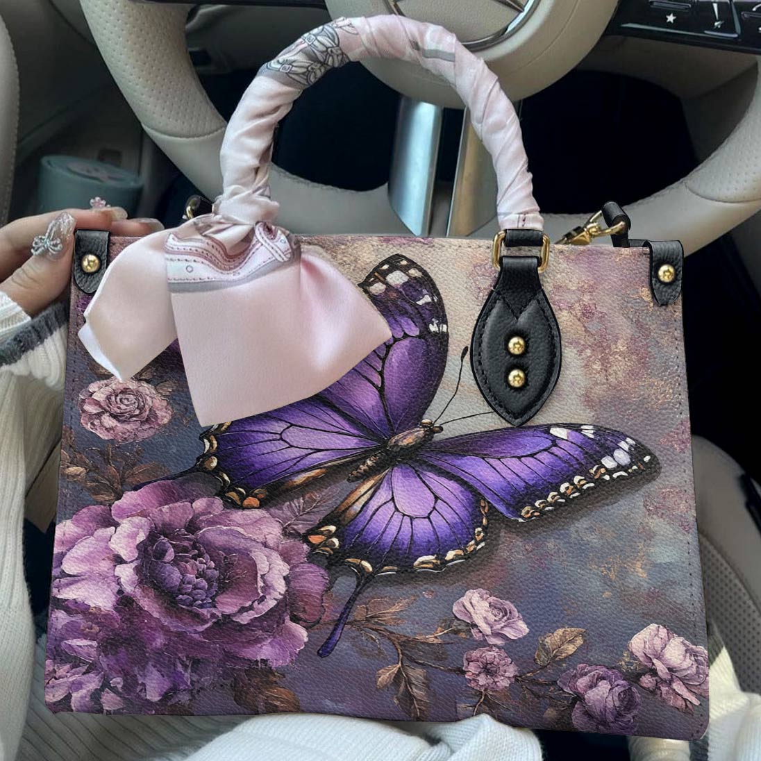 Lorva Leather Bag Enchanted Violet