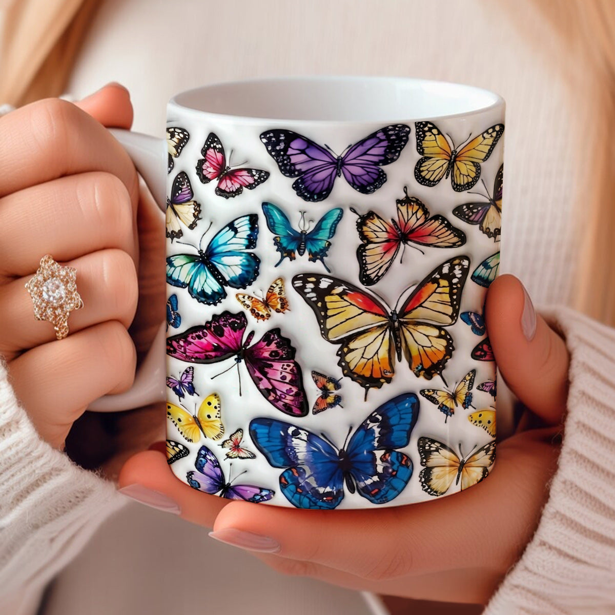 Lorva Mug Colorful Butterfly