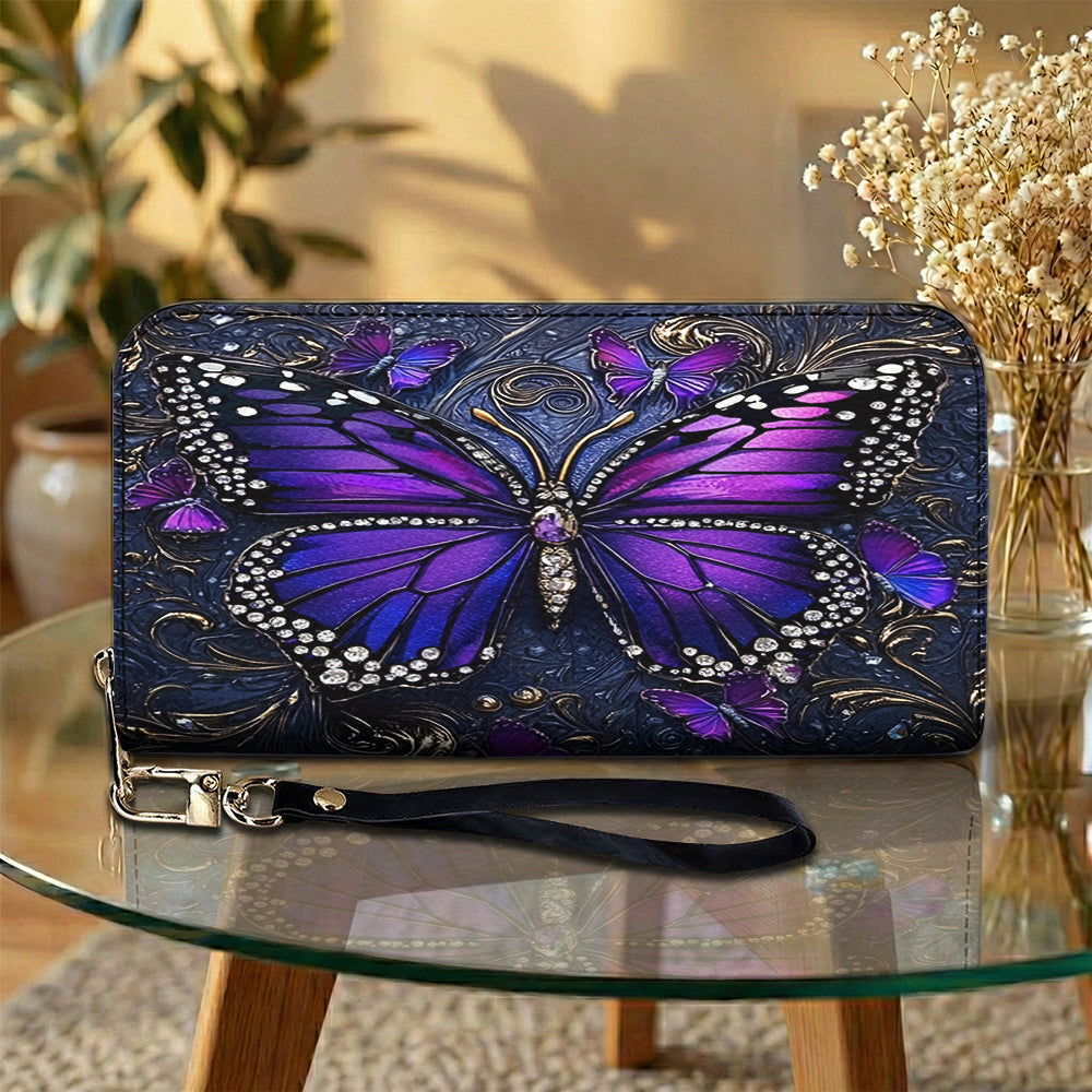 Lorva Butterfly Leather Wallet Hope Love
