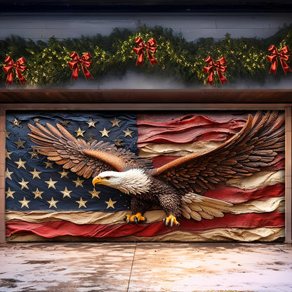 Lorva Garage Door Banner Decoration Freedom Still Soars