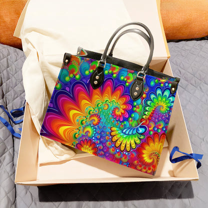 Lorva Leather Bag Psychedelic Bloom