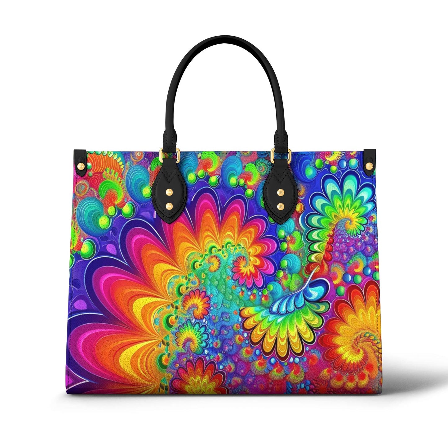Lorva Leather Bag Psychedelic Bloom