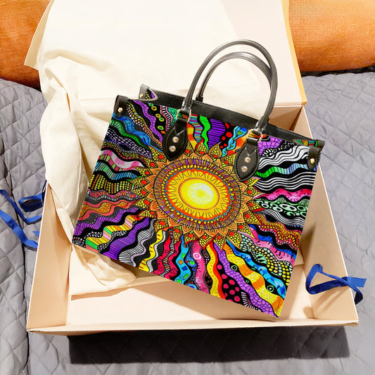 Lorva Hippie Leather Bag Radiant Spectrum