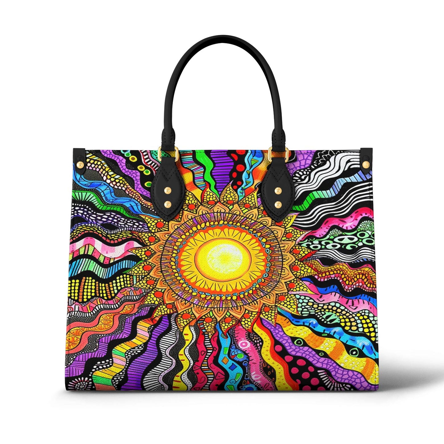 Lorva Hippie Leather Bag Radiant Spectrum