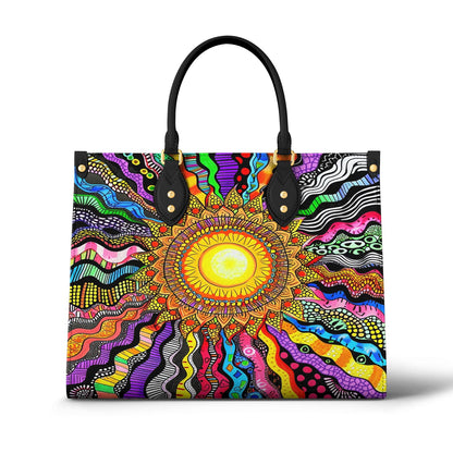 Lorva Hippie Leather Bag Radiant Spectrum