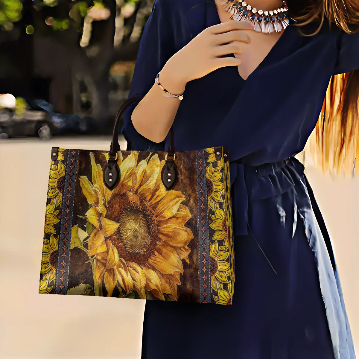 Lorva Leather Bag Golden Radiance