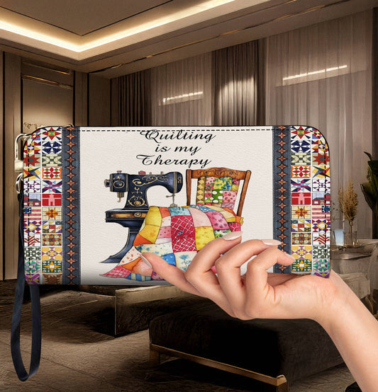 Lorva Leather Wallet Quilting Is My Therapy