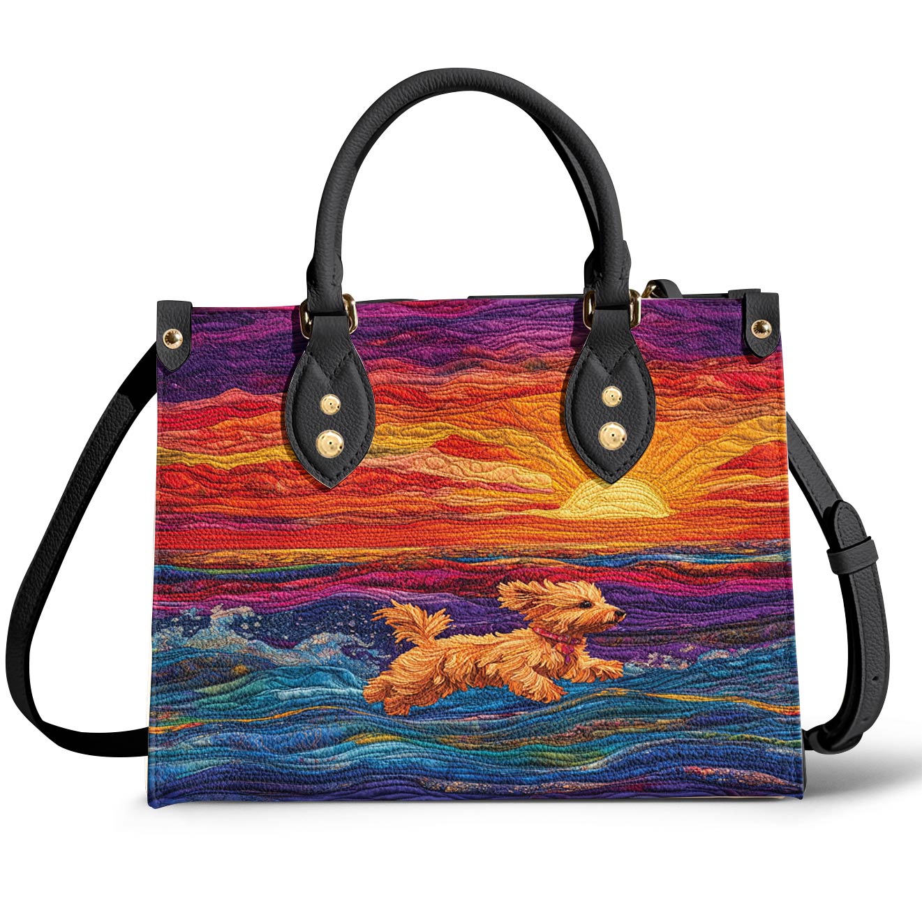 Lorva Yorkie Leather Bag Radiant Sunset