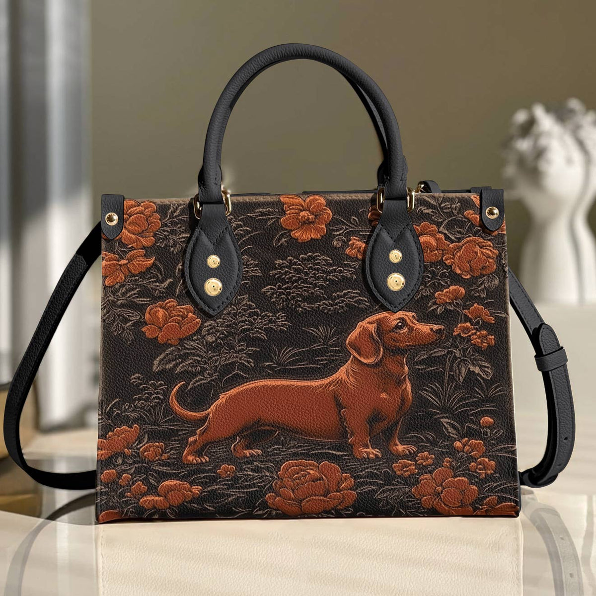 Lorva Leather Bag Majestic Dachshund