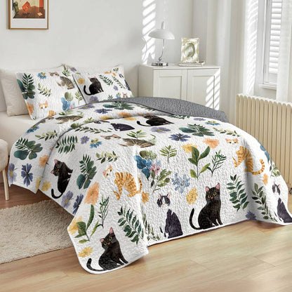 Lorva All Season Quilt 3-Piece Set Summer Catmint Cottage