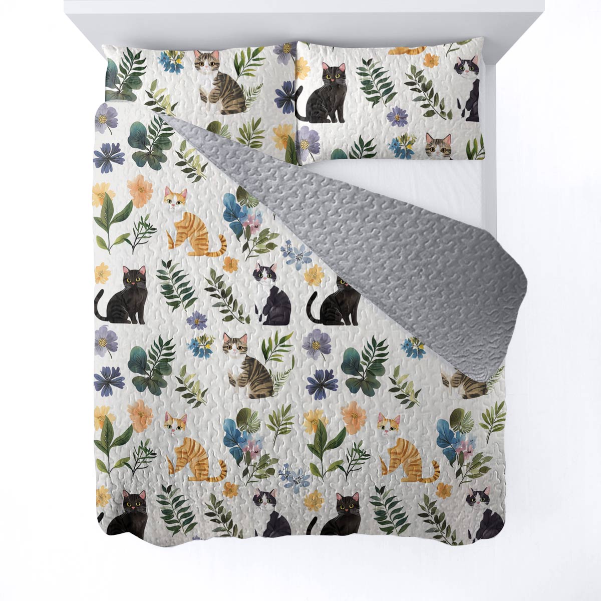 Lorva All Season Quilt 3-Piece Set Summer Catmint Cottage