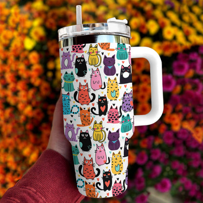 Lorva Tumbler Cute Kitten