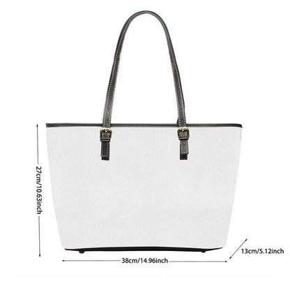 Lorva Leather Tote Bag Leopard Sunflowers