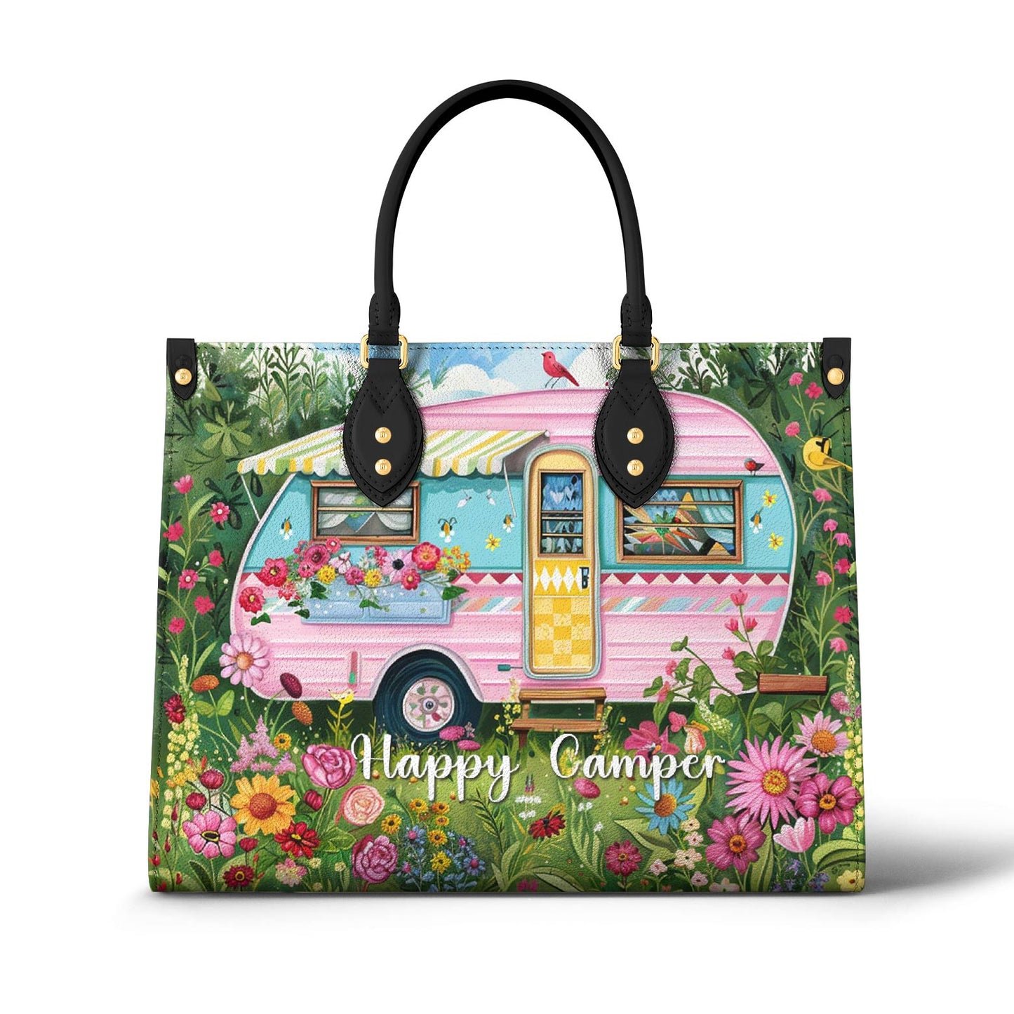Lorva Leather Bag Happy Camper