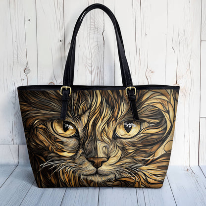 Lorva Leather Tote Bag Whirlcat