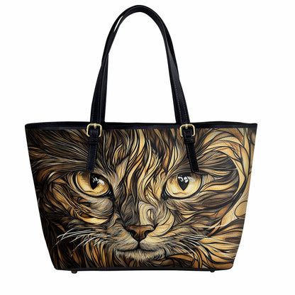 Lorva Leather Tote Bag Whirlcat