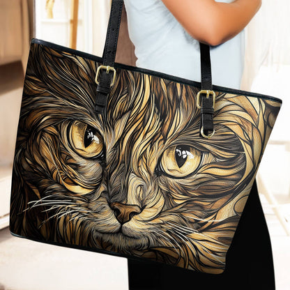 Lorva Leather Tote Bag Whirlcat