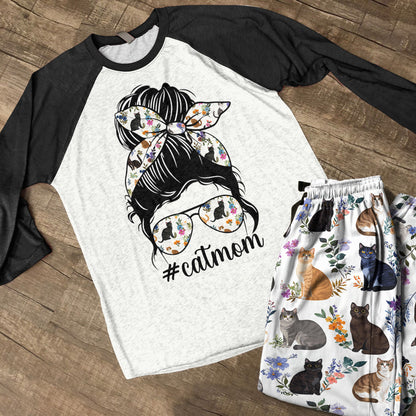 Lorva Raglan Lounge Pajamas Beautiful Catmom