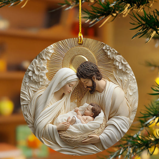 Lorva 2D Acrylic Ornament Holy Family