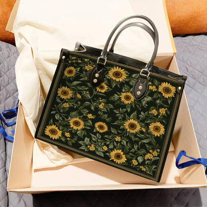 Lorva Leather Bag Classical Sunflowers