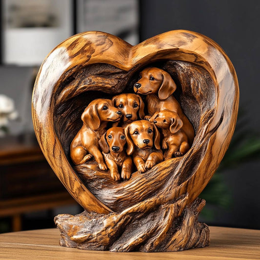 Dachshund Acrylic Plaque I Love You Mommy