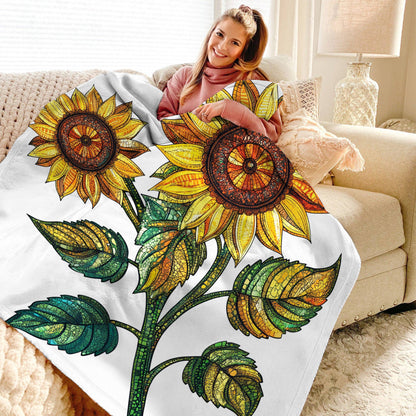 Lorva Fleece Blanket Sunflower Mama
