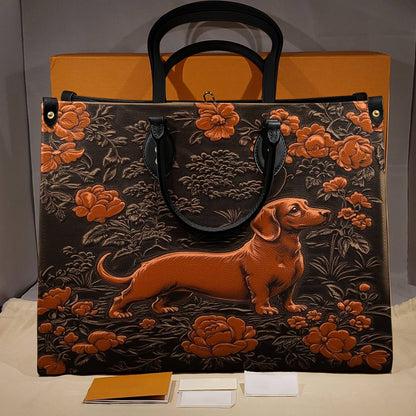 Lorva Leather Bag Majestic Dachshund