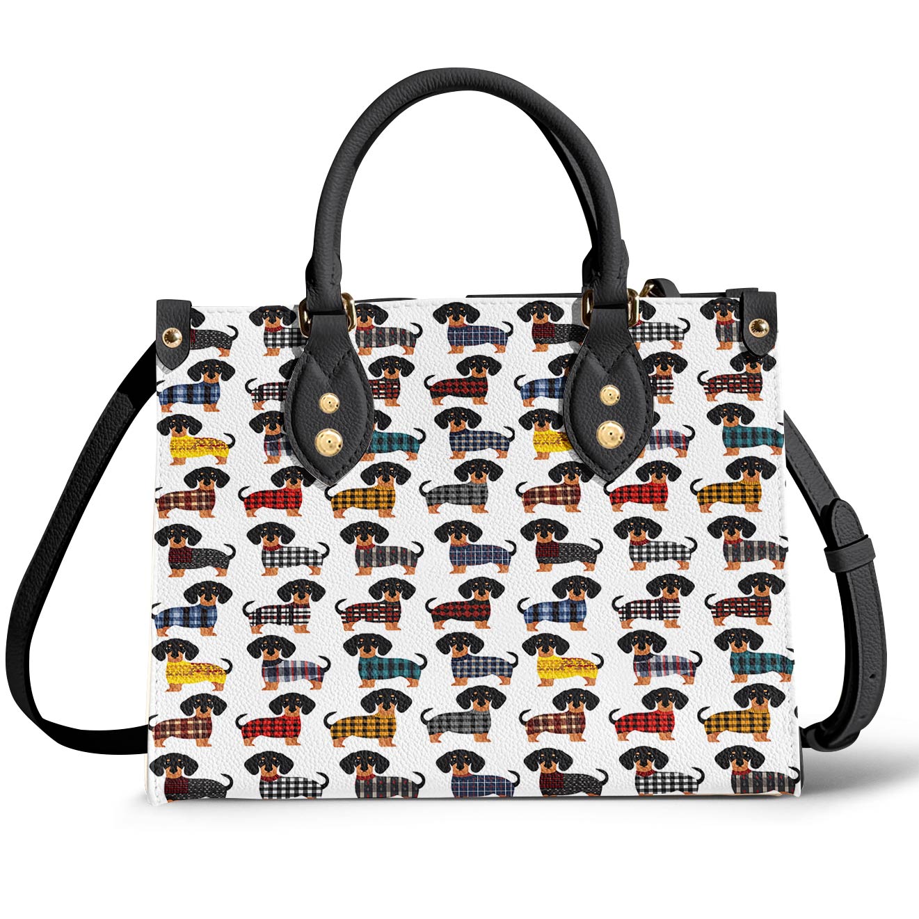 Lorva Leather Bag Amazing Flannel Dachshund