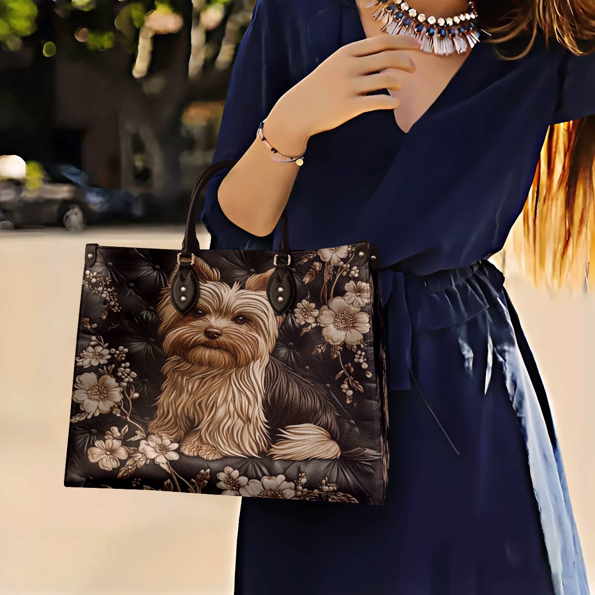 Lorva Yorkie Leather Bag Regal