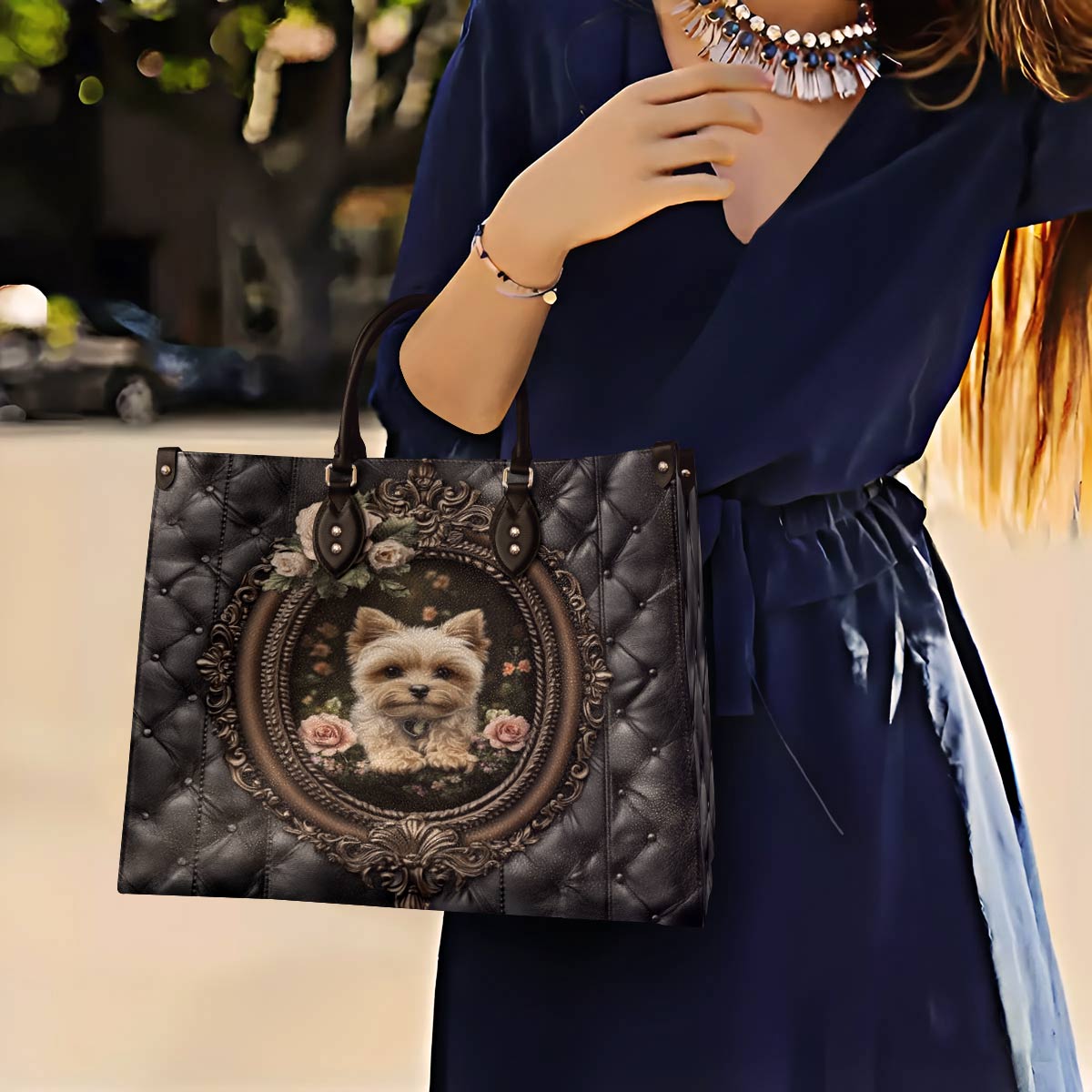 Lorva Yorkie Leather Bag Victorian