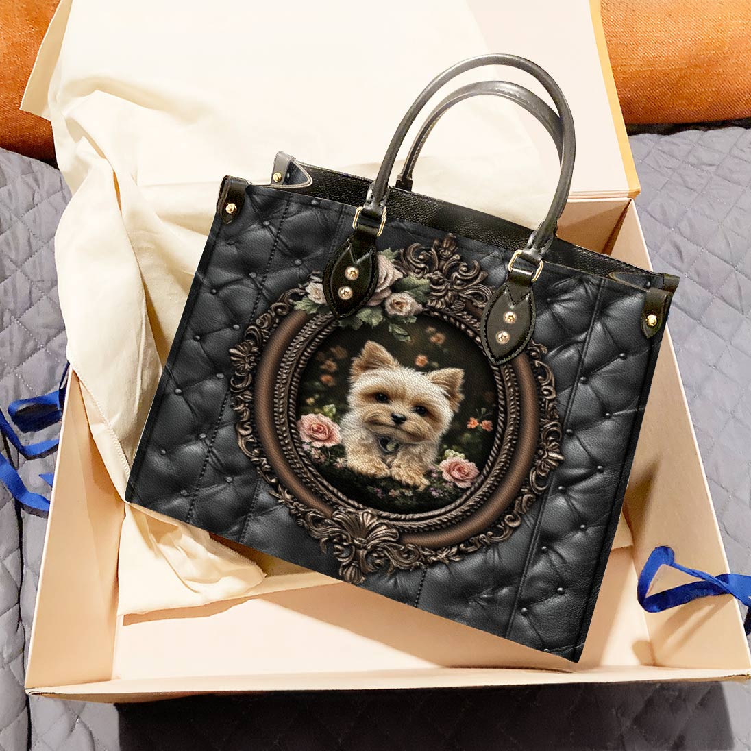 Lorva Yorkie Leather Bag Victorian