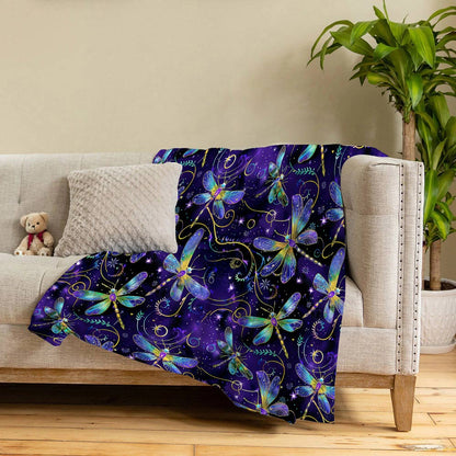 Lorva Fleece Blanket Mysterious Dragonfly