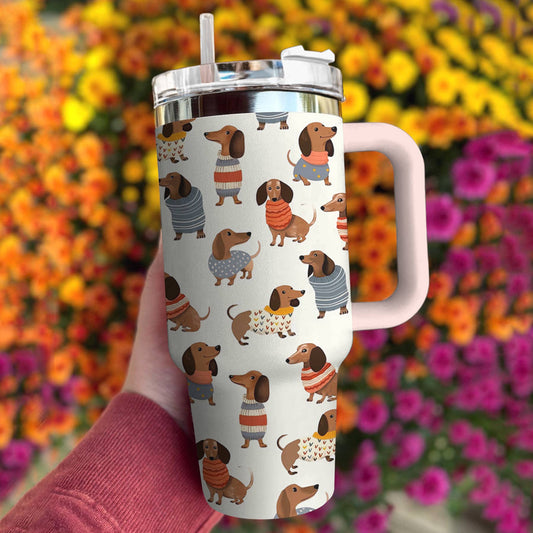 Lorva Tumbler Cuteness Overload Dachshund
