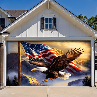 Lorva Garage Door Banner Decoration 250th Anniversary Cross The Mountain