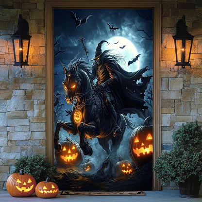 Lorva Halloween Door Cover The Cursed Horseman Halloween