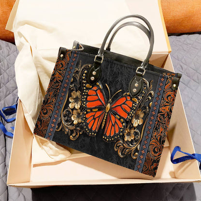 Lorva Butterfly Leather Bag Victorian Blaze