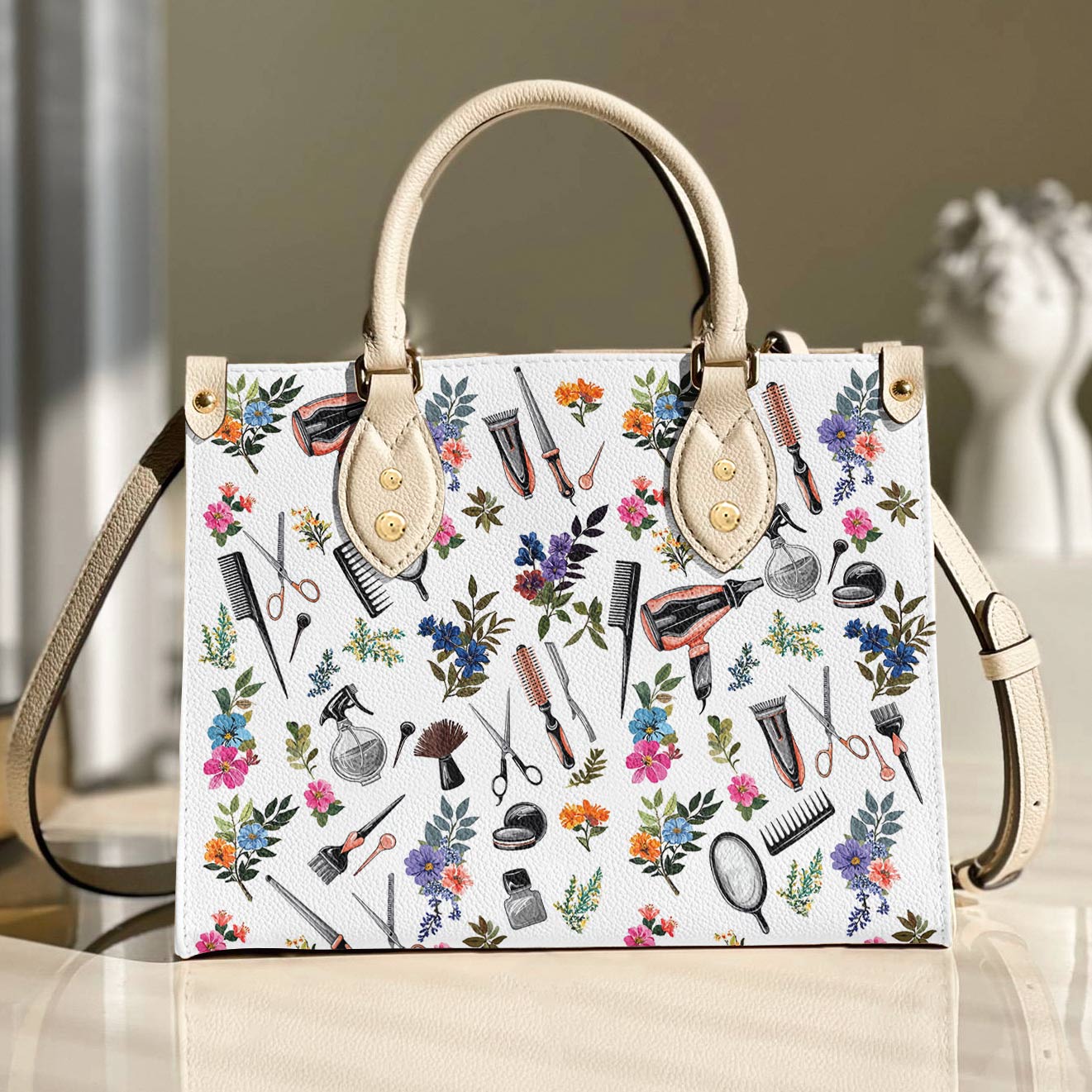 Lorva Leather Bag Hairstylist’s Elegance
