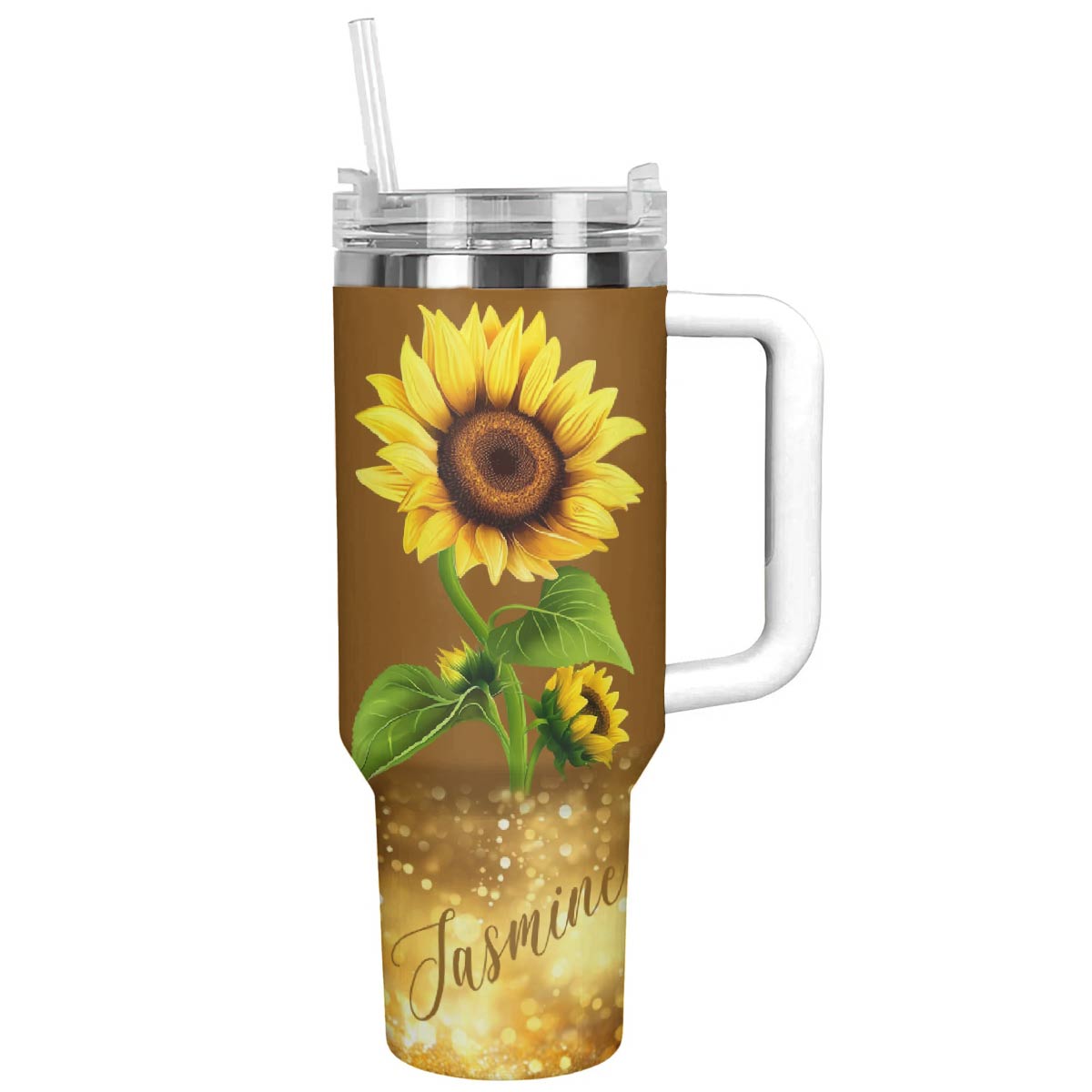 Lorva Personalized Sunflower Tumbler Hope Love Sunshine