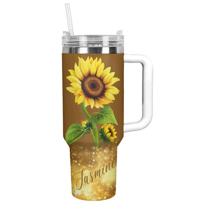 Lorva Personalized Sunflower Tumbler Hope Love Sunshine