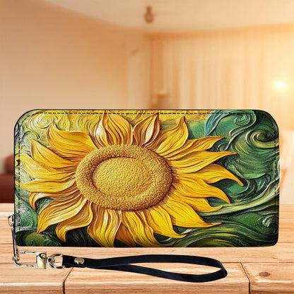 Lorva Leather Wallet Sunlit Swirl