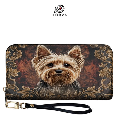 Lorva Leather Wallet Yorkie Royalty