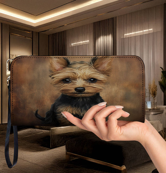 Lorva Yorkie Leather Wallet My Soul