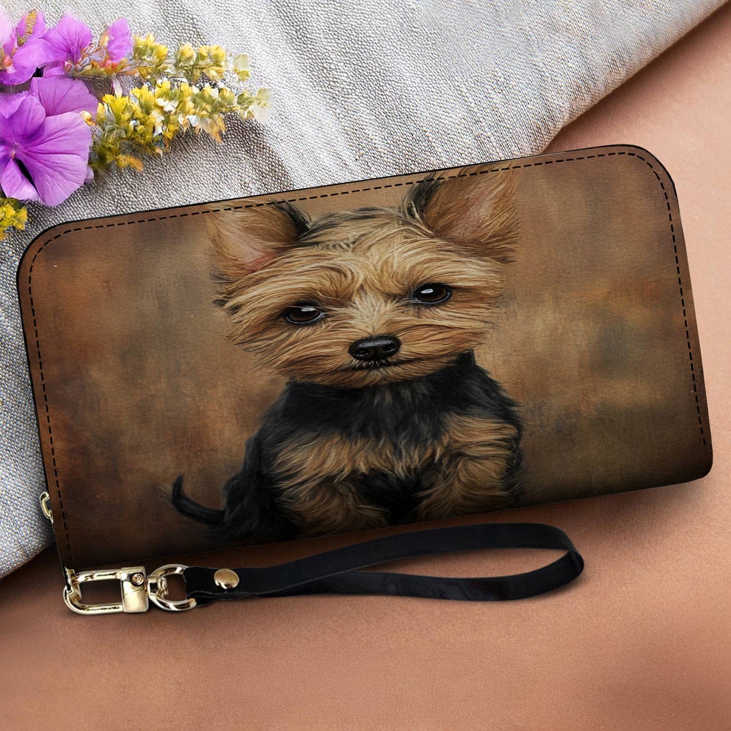 Lorva Yorkie Leather Wallet My Soul