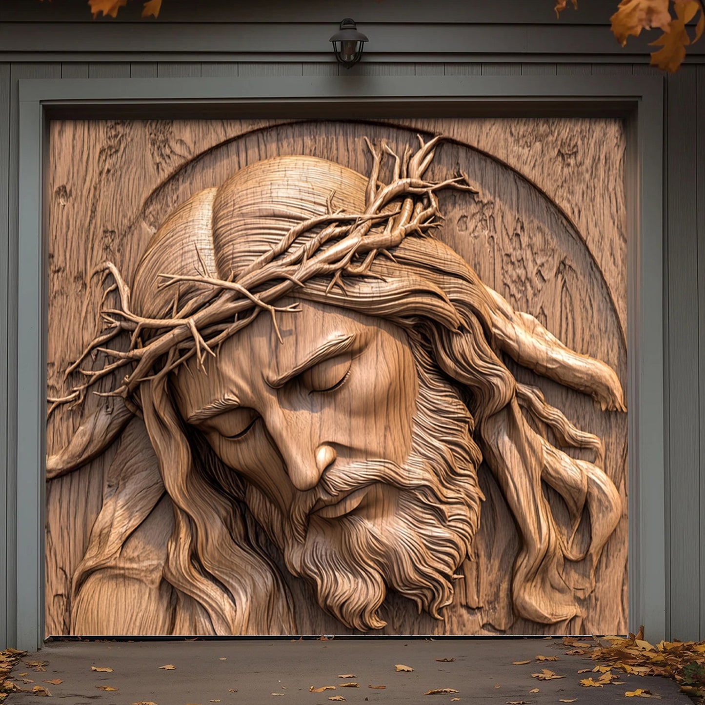 Lorva Garage Door Banner Faith