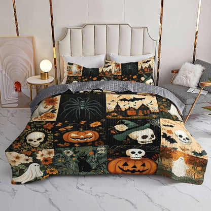 Halloween Lorva All Season Quilt 3-Piece Set Charming Floral